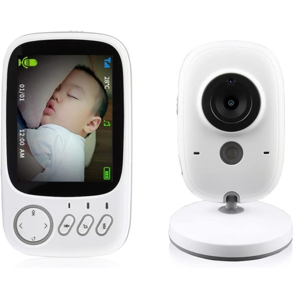 Baba Eletrônica Baby Monitor Vb603 Visão Noturna Dual Audio Cor Branco Estary Shop