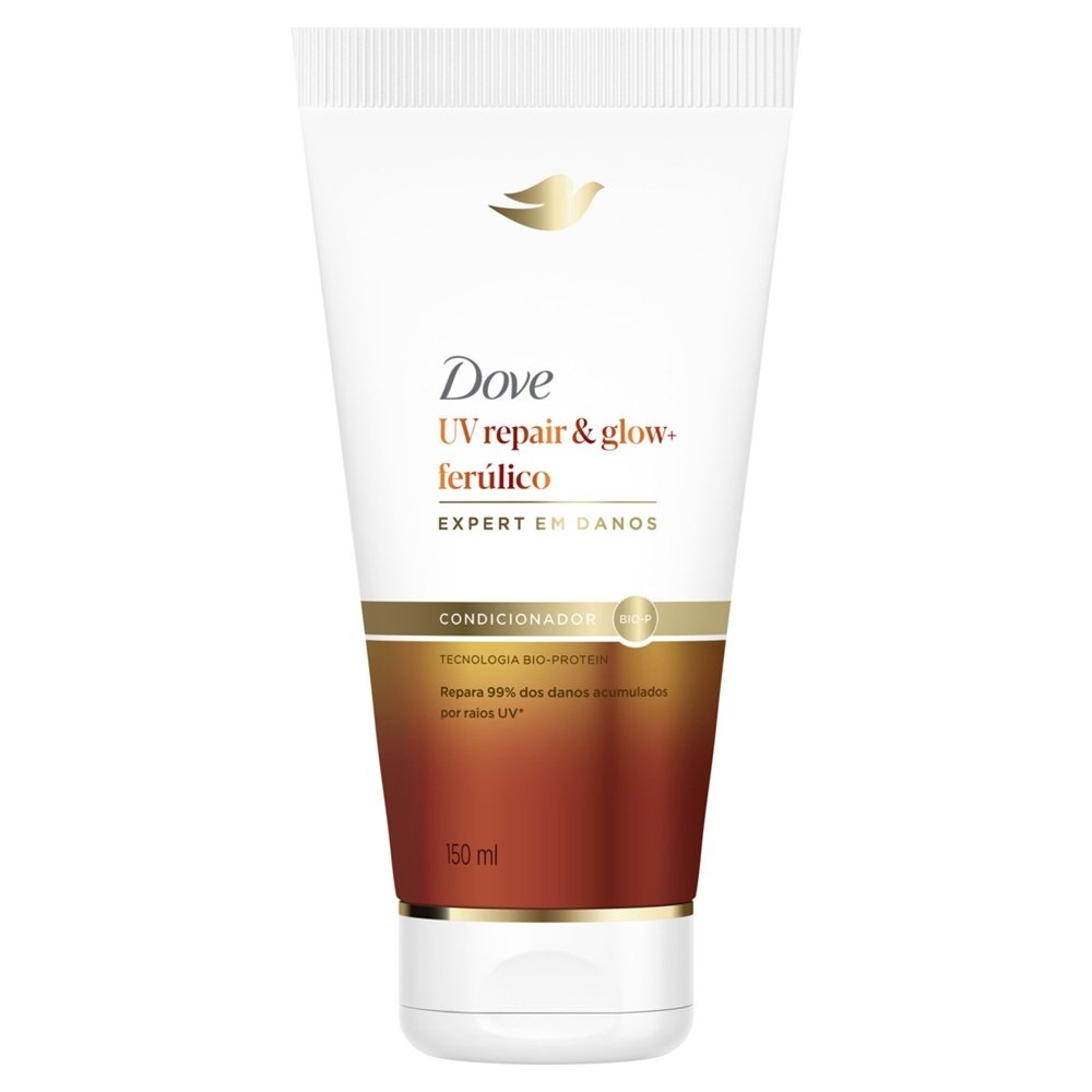CONDICIONADOR DOVE UV REPAIR E GLOW+FERULICO 150ML