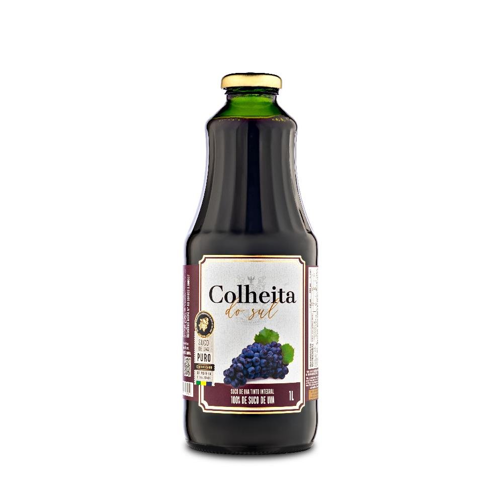 Suco De Uva Integral Tinto Colheita Do Sul 1 Litro - Embalagem 12X1 Lt