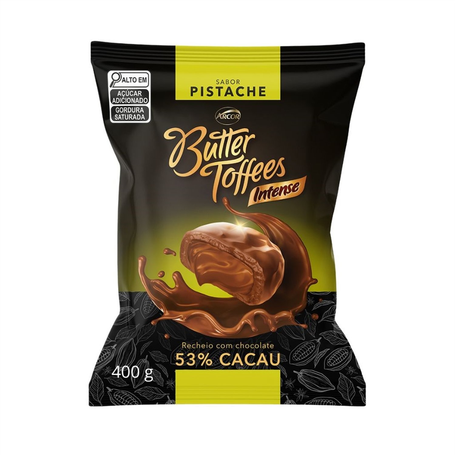Bala Arcor Butter Toffees Pistache 400g