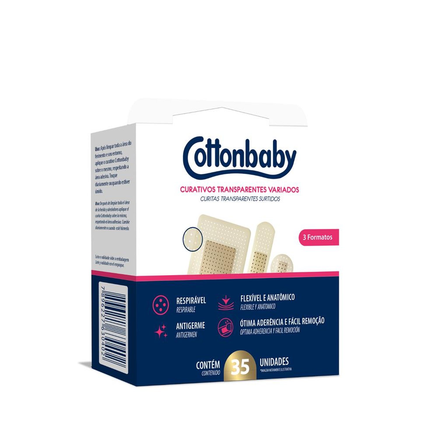 Curativos Variados Transparentes 35Un - Cottonbaby