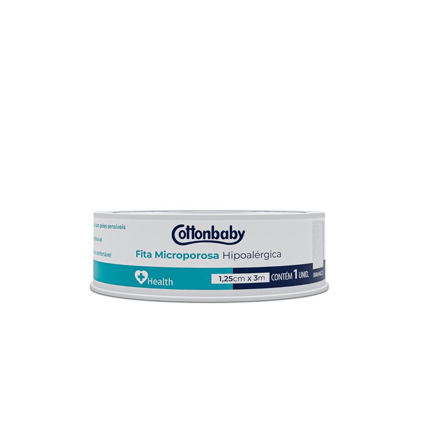Fita Microporosa Branca 1,2Cm X 3M - Cottonbaby Health