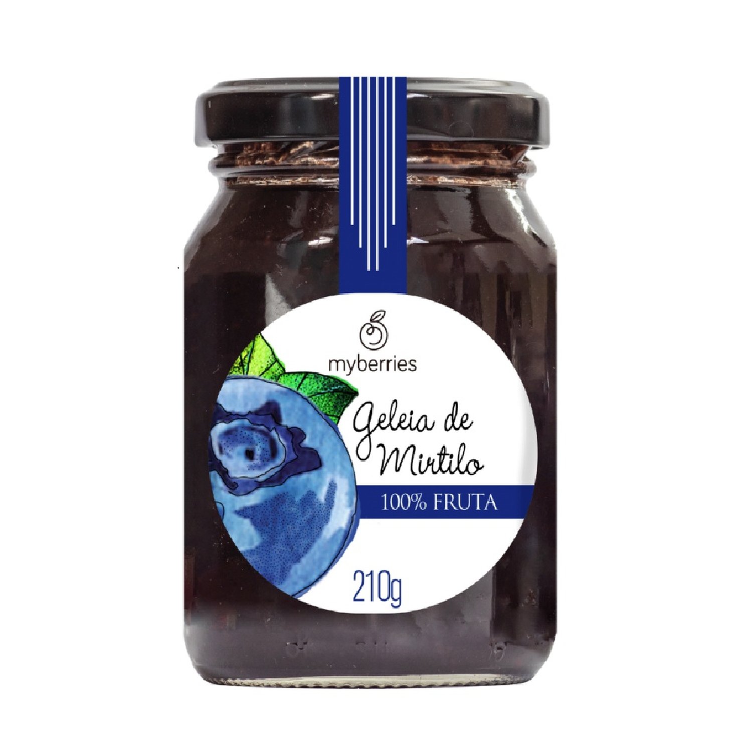 Geleia De Mirtilo 210G 100% Fruta