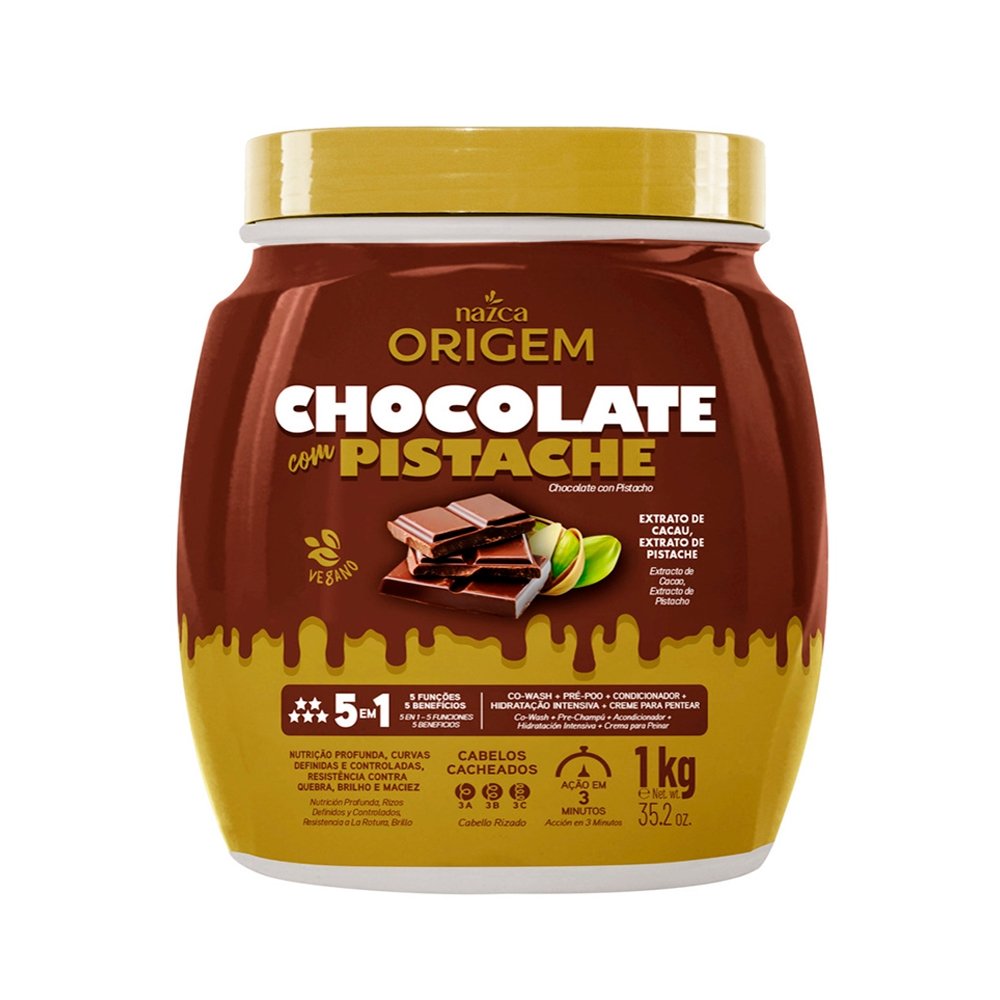 Creme de Tratamento Origem - Chocolate Com Pistache 5 Em 1 1kg