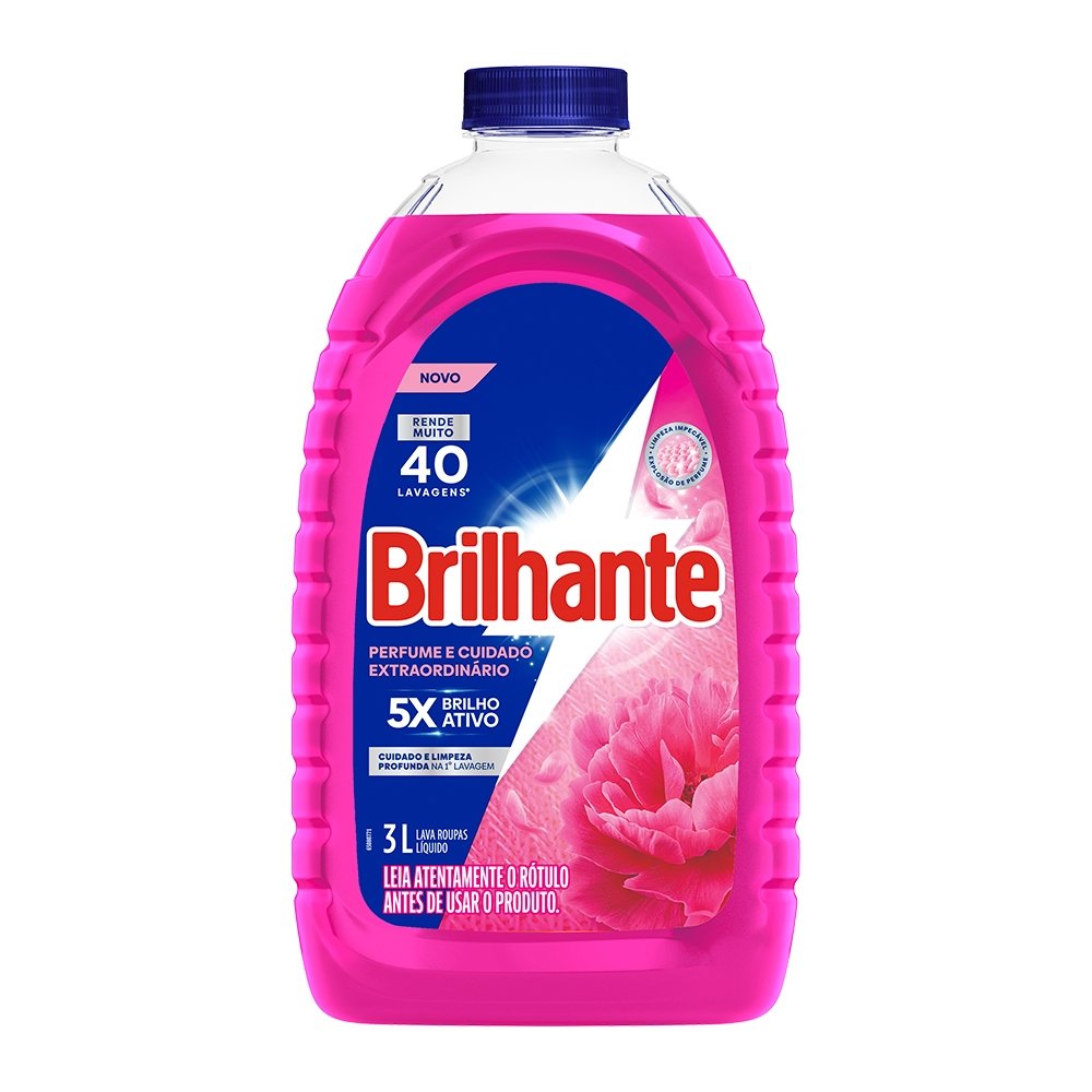 Sabão Líquido Brilhante Perfume Cuidado Extraordinário 3 Litros