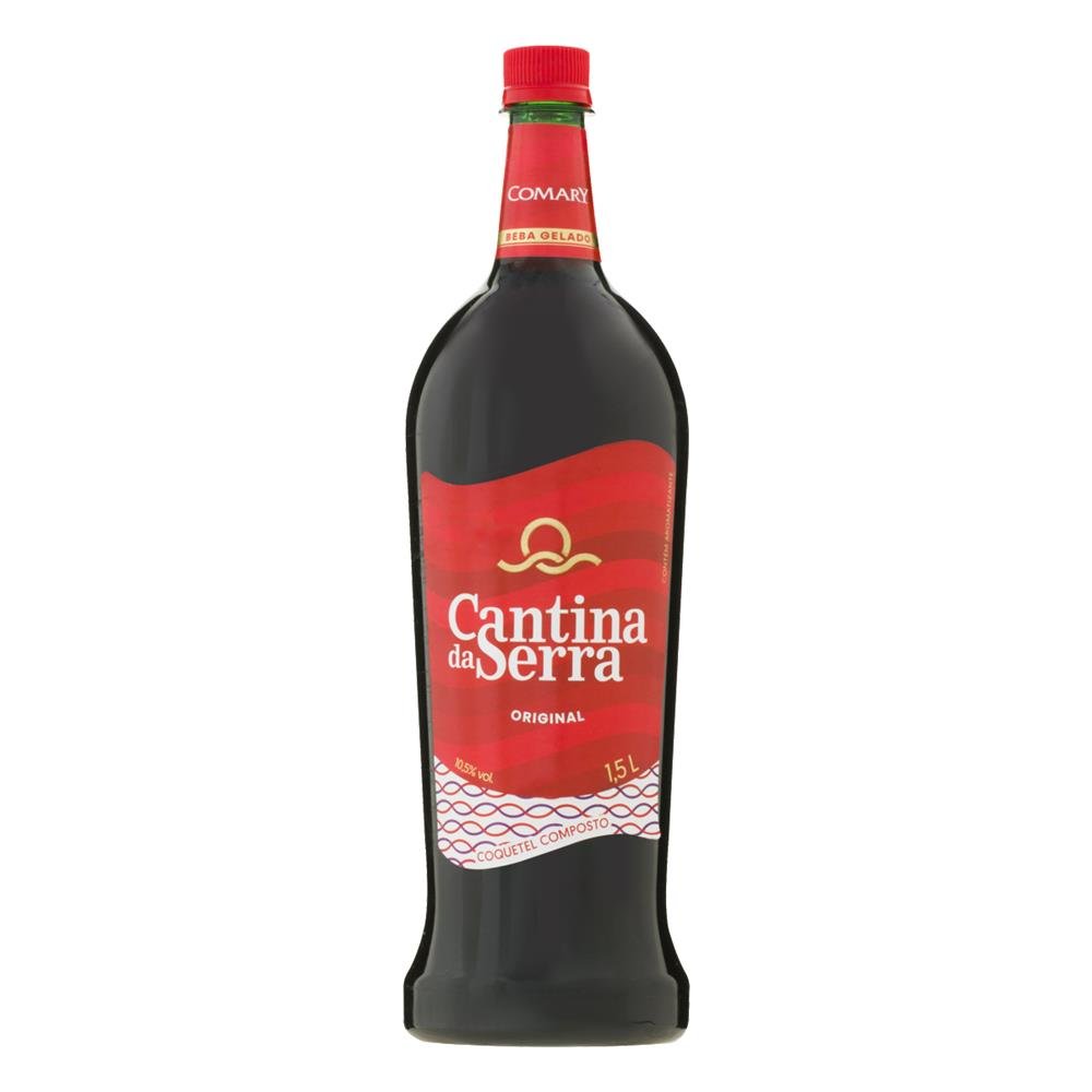 Vinho Coquetel Cantina Da Serra Tinto Suave 1,5 Litros - Embalagem 12X1,5 Lt