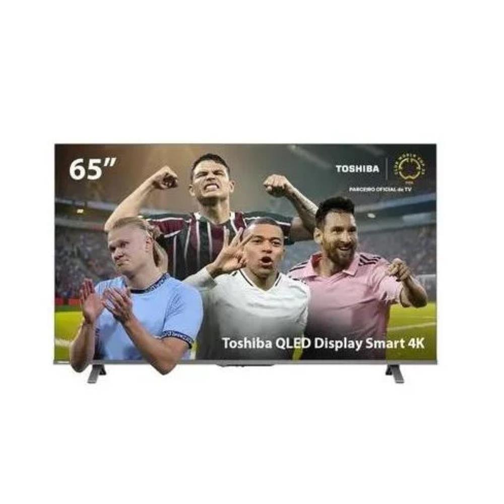 Smart Tv Toshiba 65 4K Qled, Dolby Audio, Dolby Vision Atmos, Comando De Voz, Bluetooth, 4Hdmi