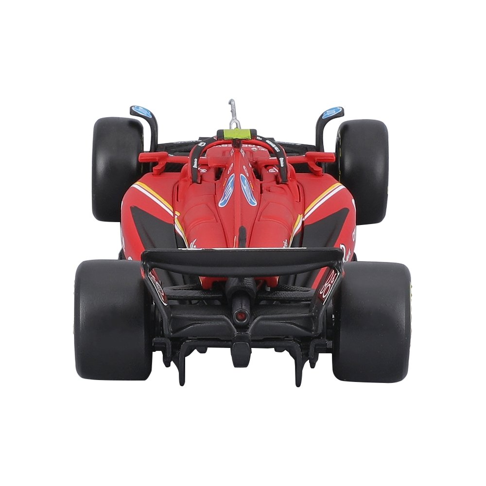 Carrinho Burago Ferrari SF-24 F1 1:43 Sainz com Capacete 18-36843A