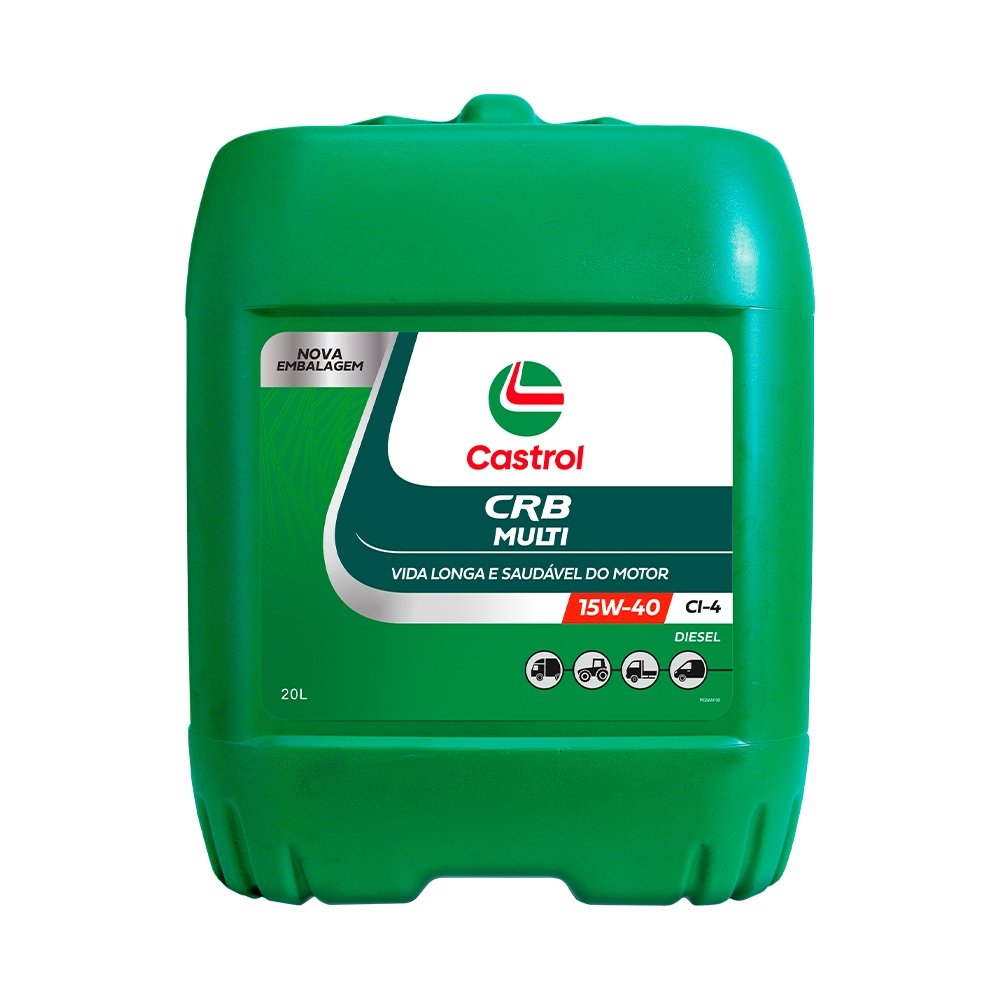 Óleo Lubrificante Castrol Multi CRB Diesel - 15W-40 API CI4 20 Litros