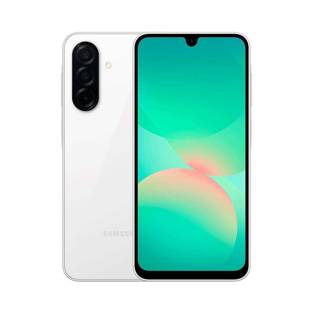 Smartphone Samsung Galaxy A26 5G 256Gb, 8Gb Ram, Câmera De 50Mp, Ip67, Tela Super Amoled 6.7", Nfc, Edição Ai, Octa-Core - Branco