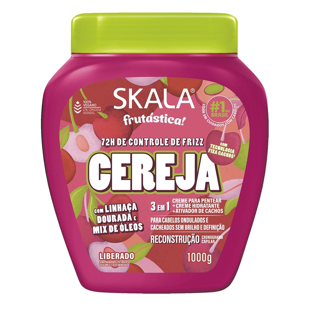 Creme de Tratamento Skala 3 Em 1 Cereja 1kg