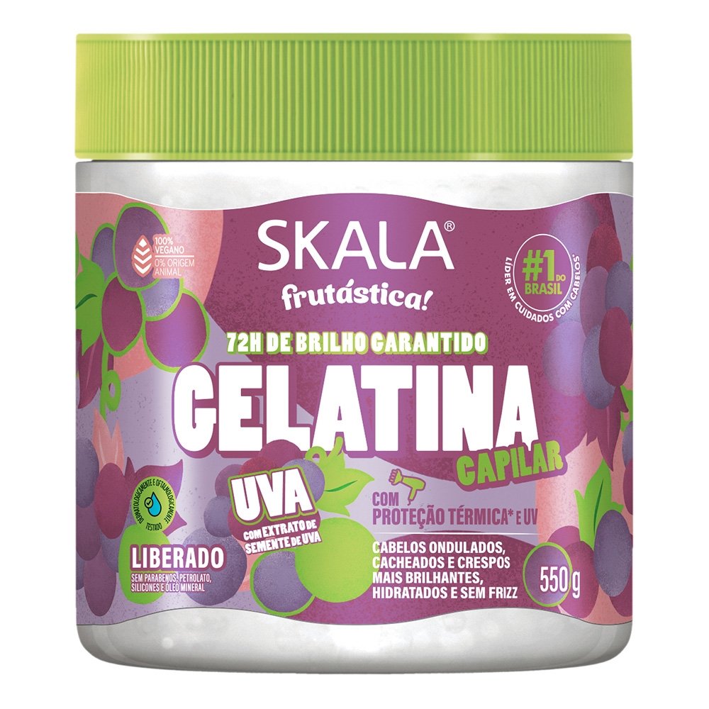 Gelatina Capilar Skala Uva 550g