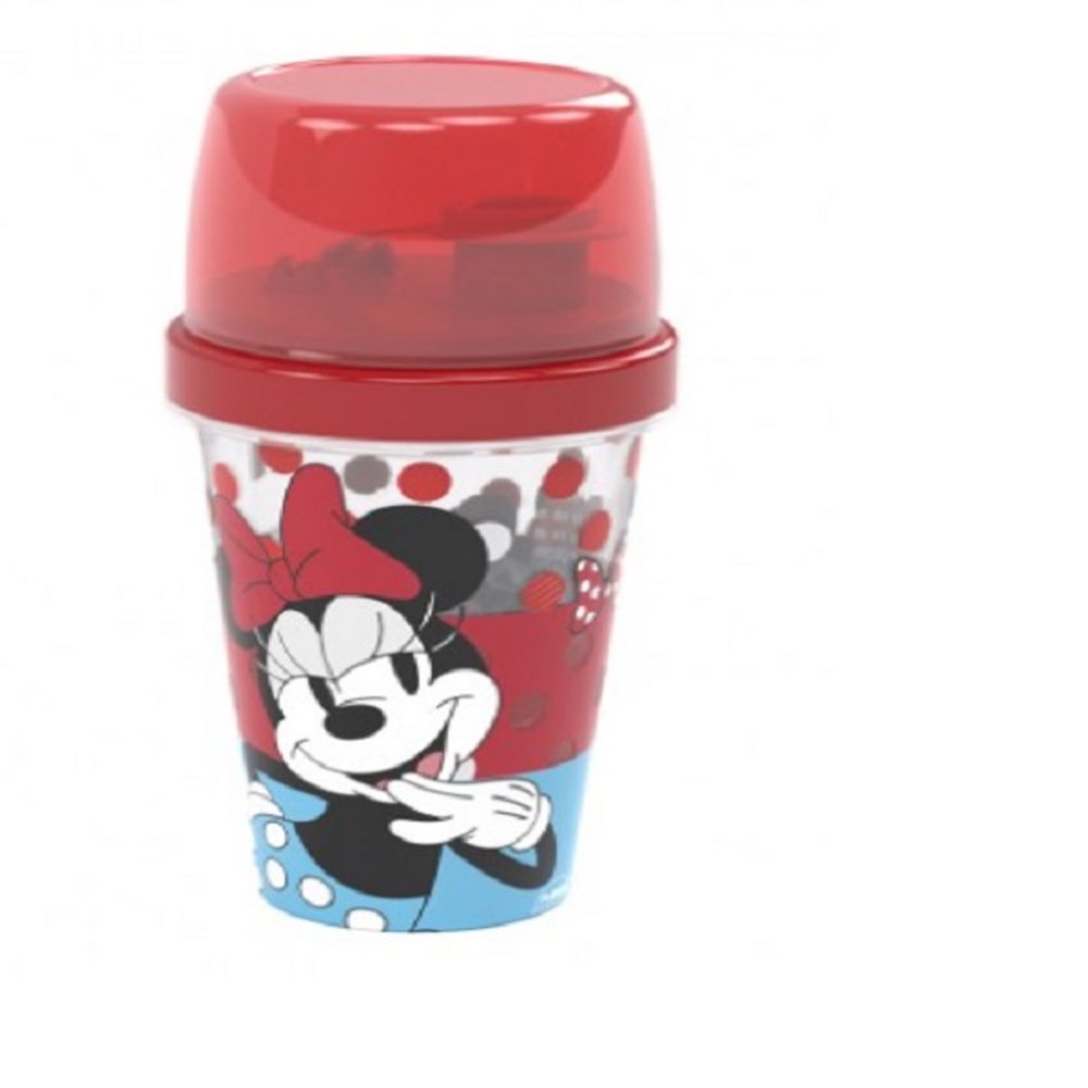 Mini shakeira minnie 320 ml vermelha