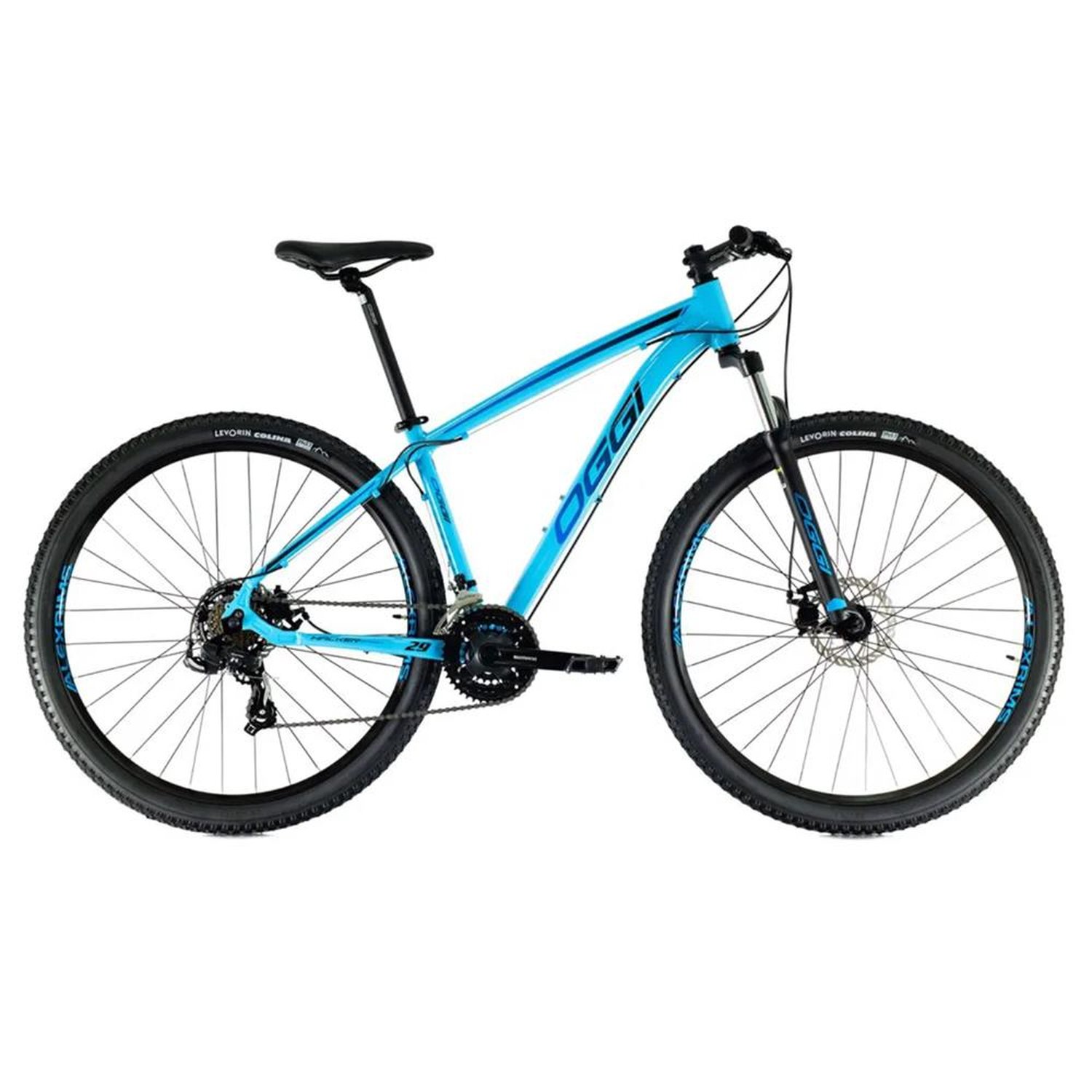 Bicicleta Oggi 29 Hacker Sport 21V Azul / Azul / Preto 19 - (Ba070884)
