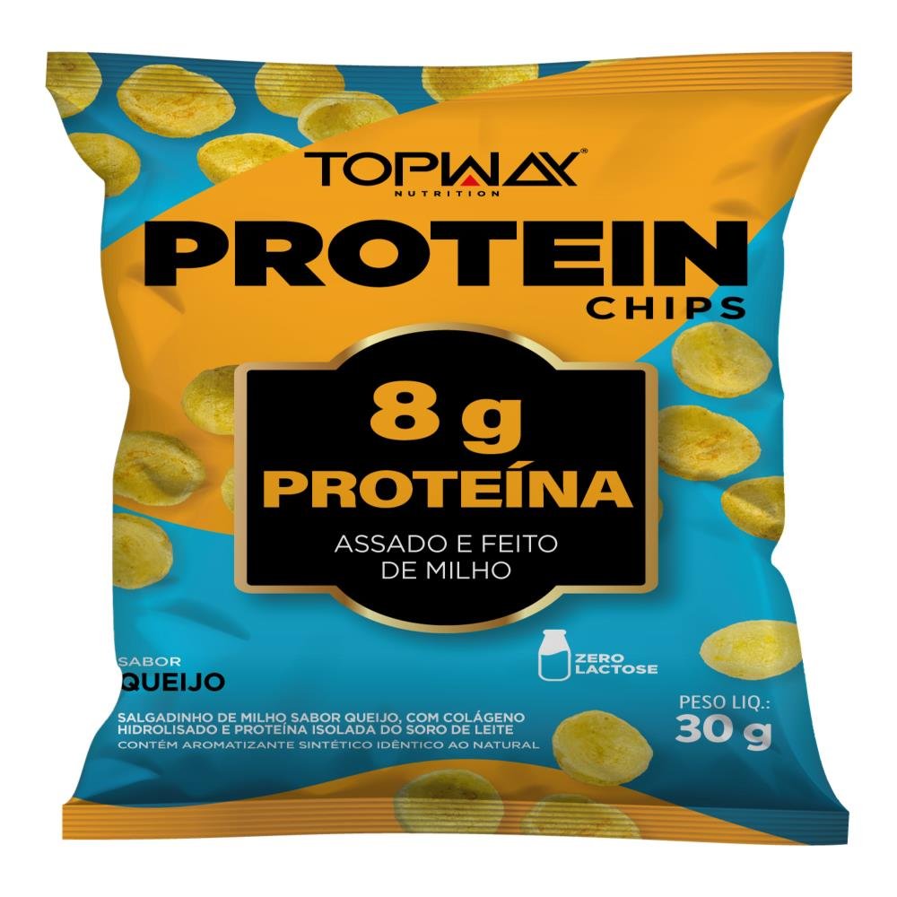 Protein Chips Topway 10X30g - Queijo