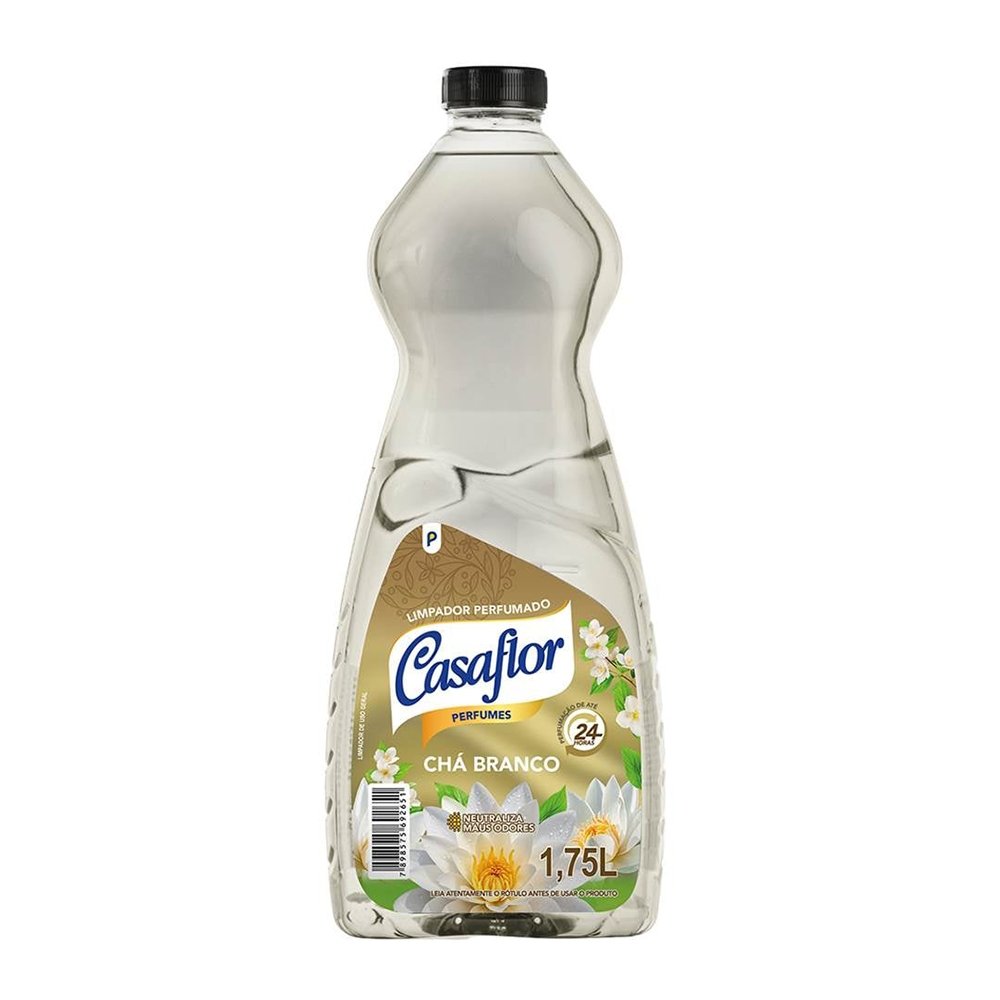 Limpador Perfumado Casaflor Chá Branco 1,750ml - Embalagem com 6 Unidades
