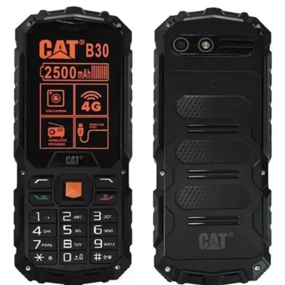 Celular Cat B30 128Mb Tela 2.4 4G 64Mb Ram Preto E Laranja