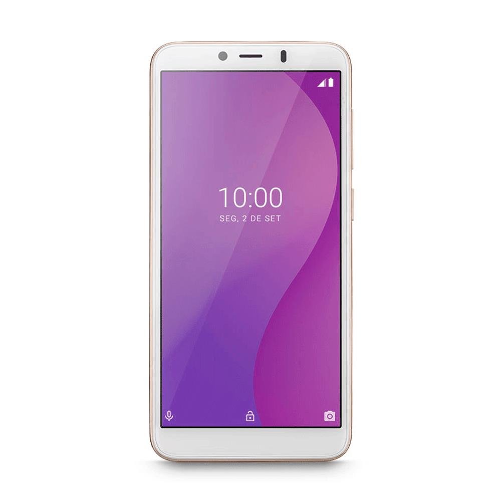 Smartphone Multilaser G P9096 4G, Memória 32Gb, 1Gb Ram, Tela 5.5 Polegadas, Octa Core, Android 9 Pie Dourado