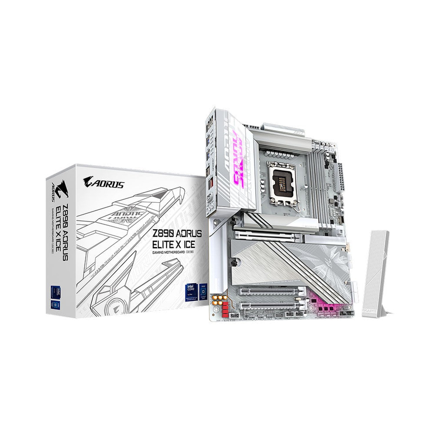 Placa Mae Gigabyte Z890 A Elite X Ice, Lga1851, Atx, Chipset Intel® Z890 Express | Ddr5