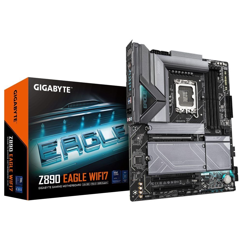 Placa Mãe Gigabyte Z890 Eagle Wifi 7 (Lga 1851/4Xddr5/Usb4 Type-C/Dp/M.2/2.5Gbe)