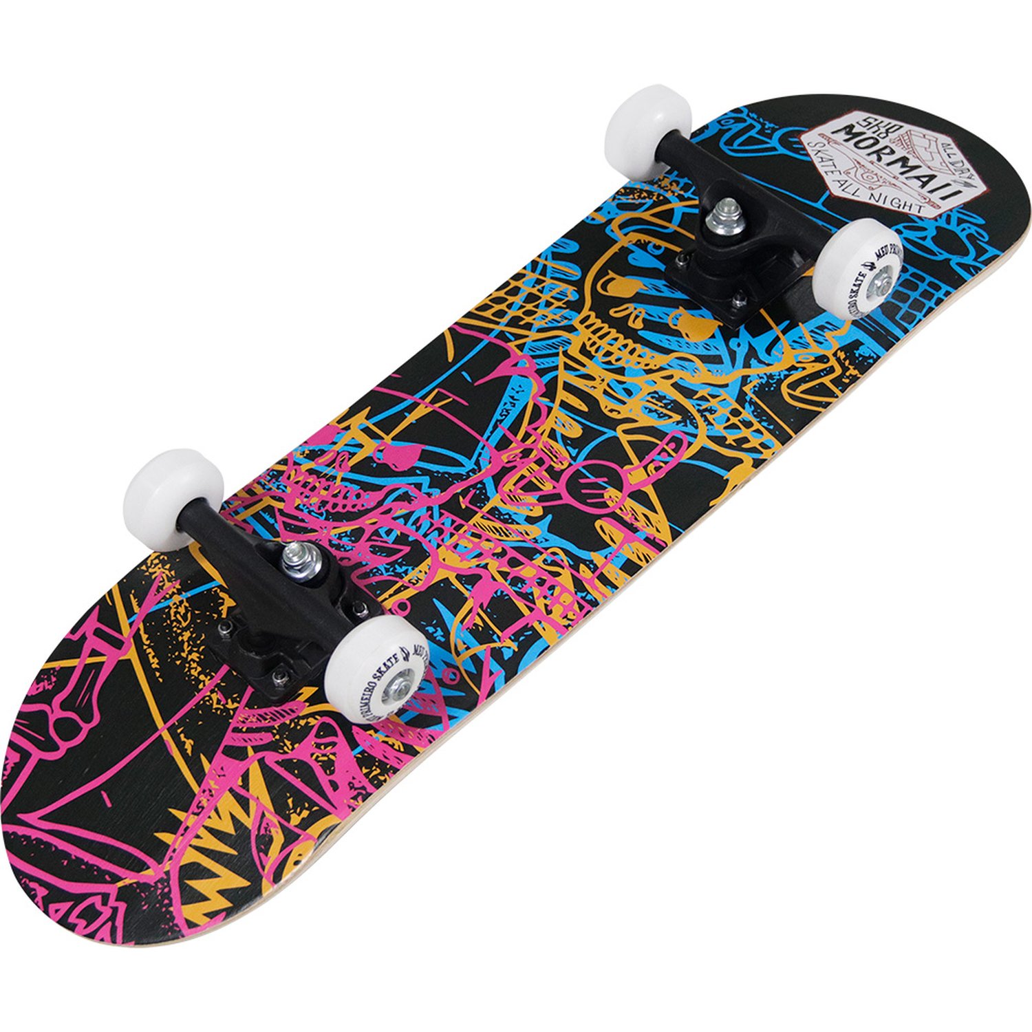 Meu Primeiro Skate Mormaii - Preto/Colors