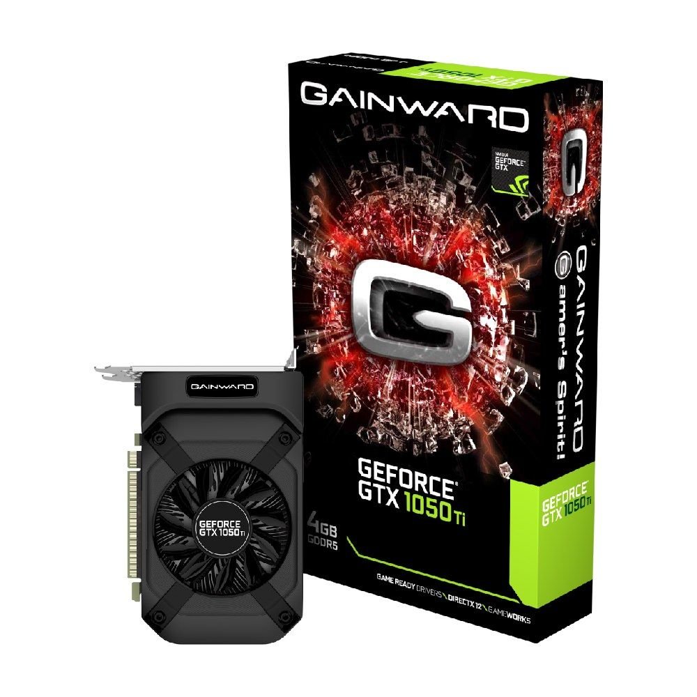 Placa De Vídeo Nvidia Gainward Geforce Gtx 1050 Ti 4Gb Ddr5 128 Bits (Dvi, Hdmi, Dp)
