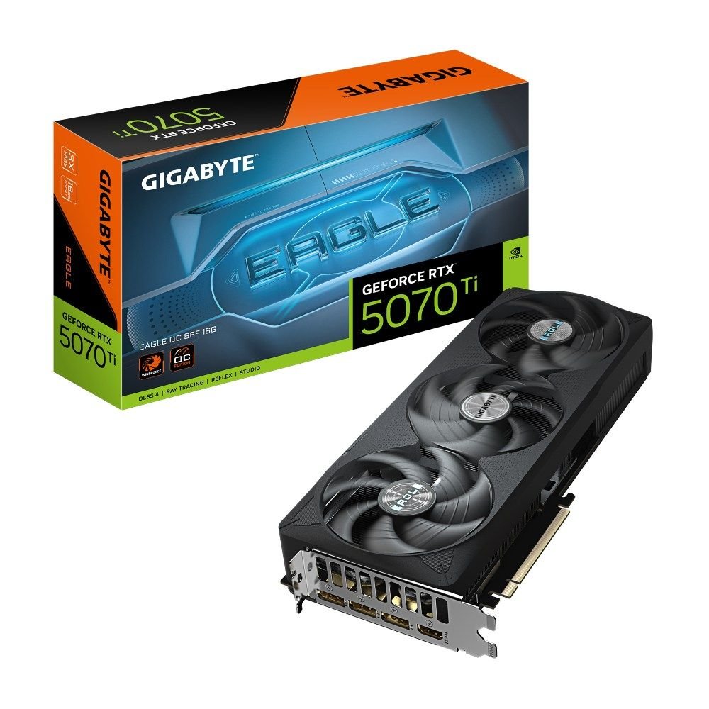 Placa De Vídeo Gigabyte Rtx 5070 Ti Eagle Oc Sff, 16Gb, Gddr7 - Gv-N507teagle Oc-16Gd