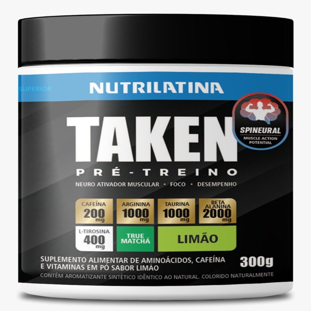 Pre-Treino Taken Limão Nutrilatina 300G