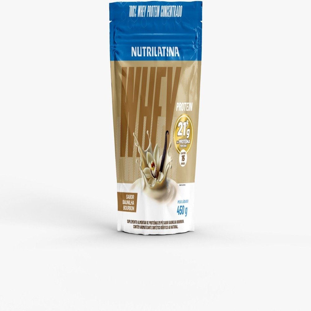 Whey Protein Concentrado Baunilha 450G - 21G Proteína