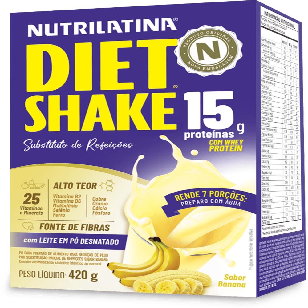 Diet Shake Banana Nutrilatina 420G