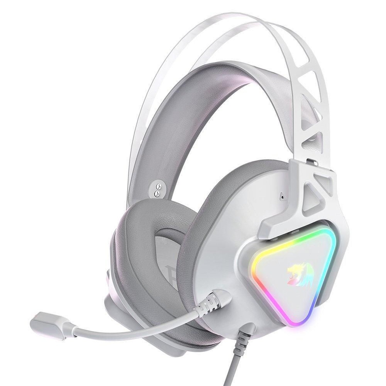 Headset Gamer Redragon Rgb Cadmus Branco - H370w-Rgb