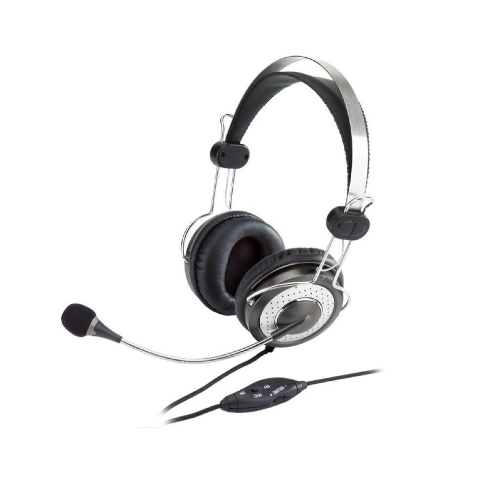 Headset Genius Hs-04Su (Controle De Volume / P2 / Headband / 20 Hz - 20Khz / 102 Db / Cabo 1,8M)