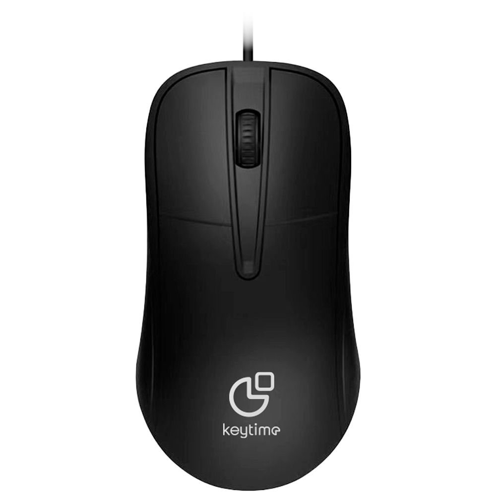 Mouse Keytime Office Essential 1200Dpi Usb 2.0 Cabo 1.3M Preto - Kyt00003