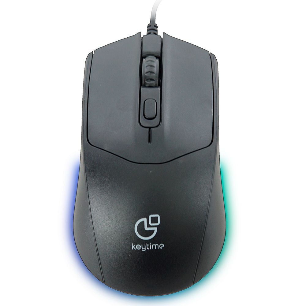 Mouse Keytime Office Vanguard Rgb 2400Dpi Usb 2.0 Cabo 1,5M Preto - Kyt00005