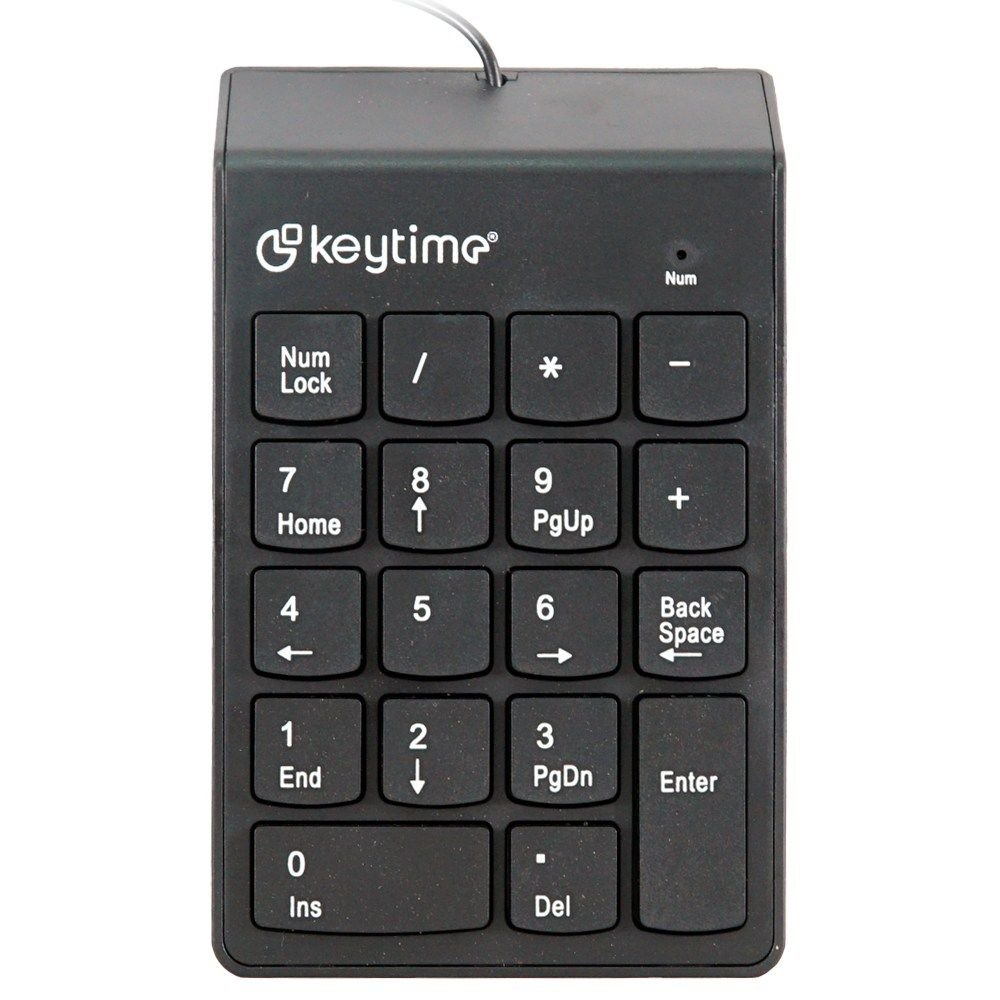 Teclado Numérico Kaytime Keyceo Cabo 1,4M Preto - Kyt00012