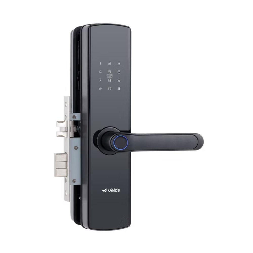 Fechadura Eletrônica Velds Fdeb, Wi-Fi, Multiusuário, Até 99 Digitais - Preto