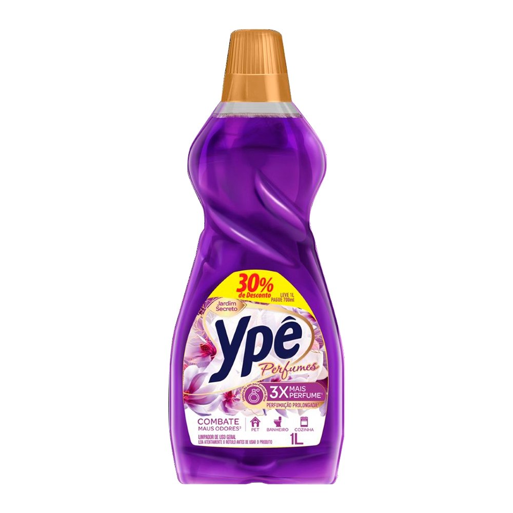 Limpador Perfumado Ypê Jardim Secreto - Embalagem com 12 Unidades