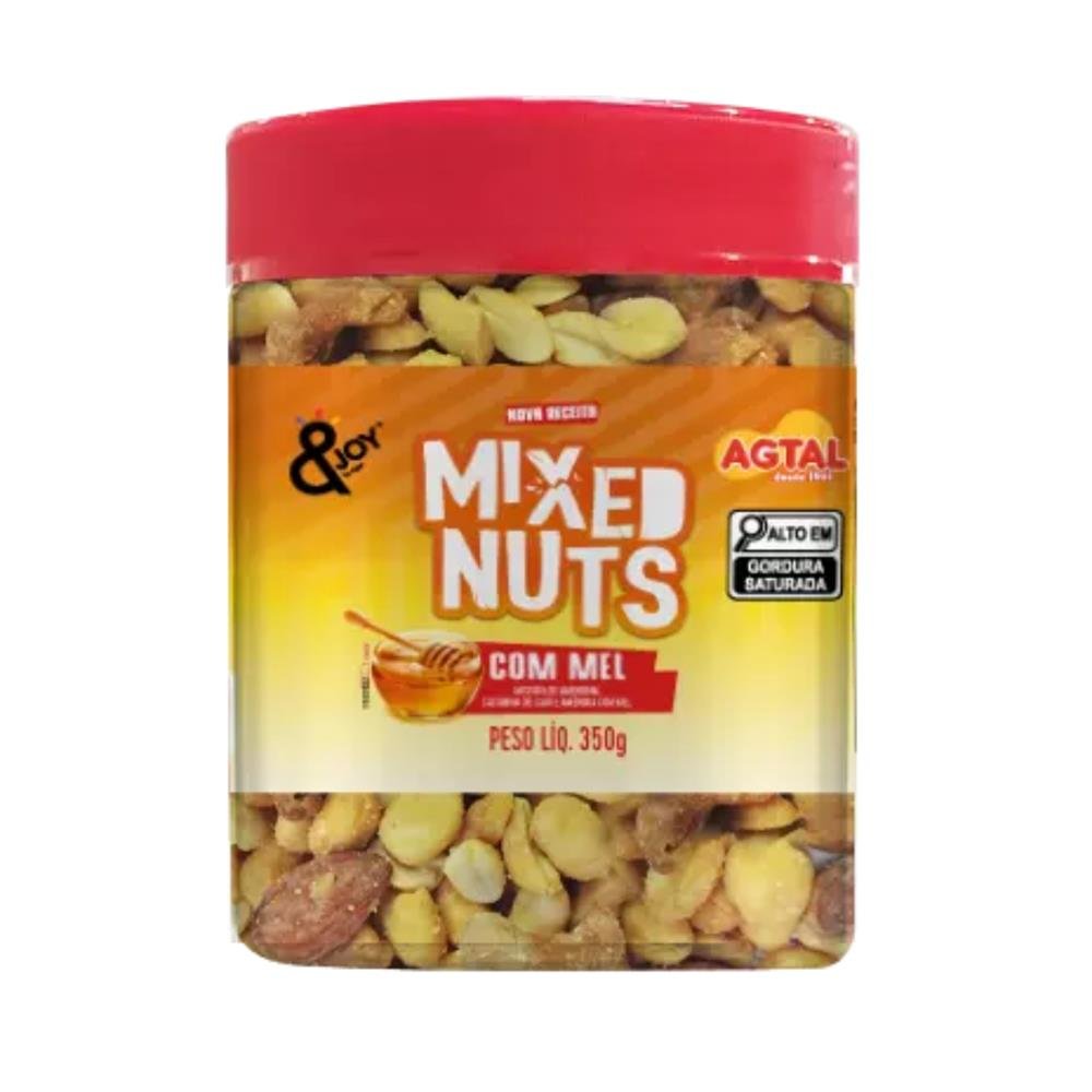 Mixed Nuts Agtal Pote 350G Com Mel Caixa Com 6 Unidades