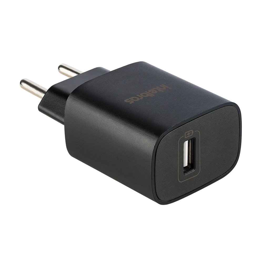 Carregador Com 1 Usb Preta Ec1 Fast 2,4A, Bivolt Auto, Modelo 4820105, Intelbras