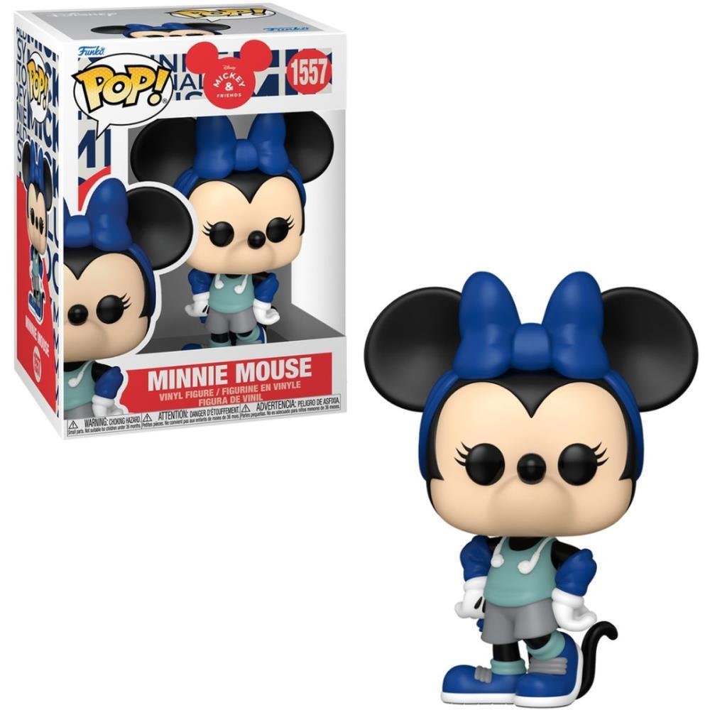 Boneco Funko Pop Minnie Mouse Com Roupa De Corrida Disney