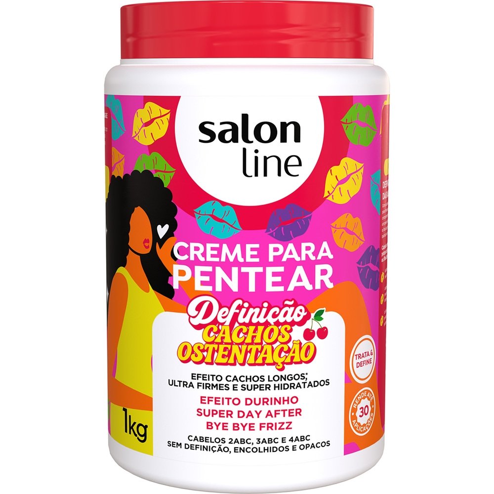 Creme para Pentear Salon Line Definição Cachos Ostentação 1Kg