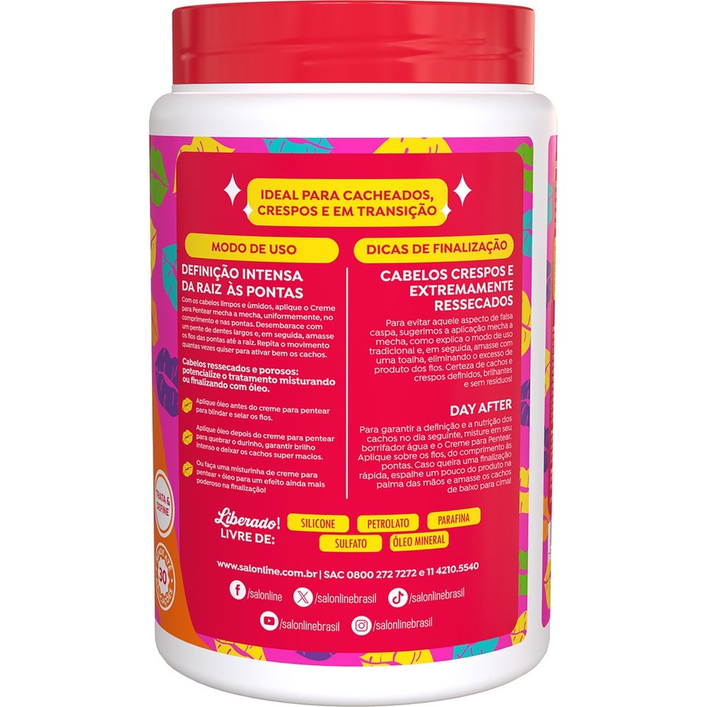 Creme para Pentear Salon Line Definição Cachos Ostentação 1Kg