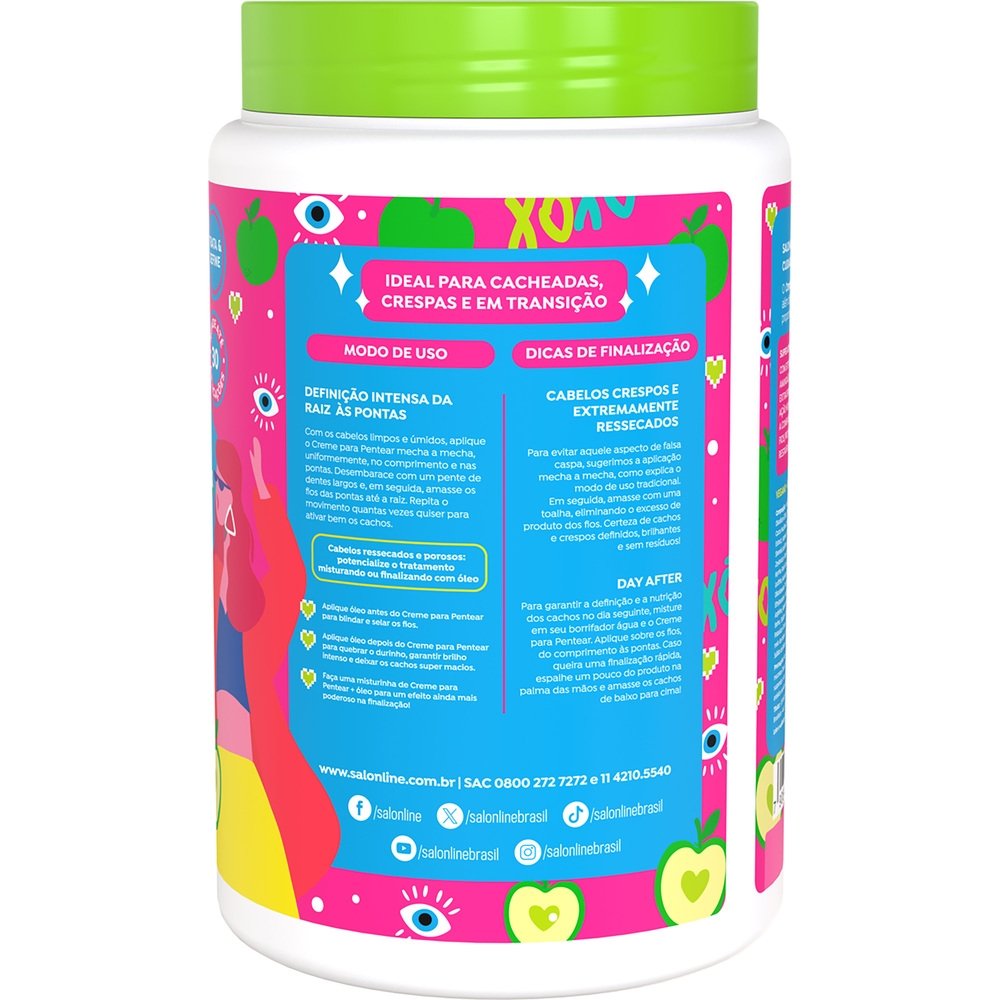 Creme para Pentear Salon Line Definição Xô Porosidade 1Kg