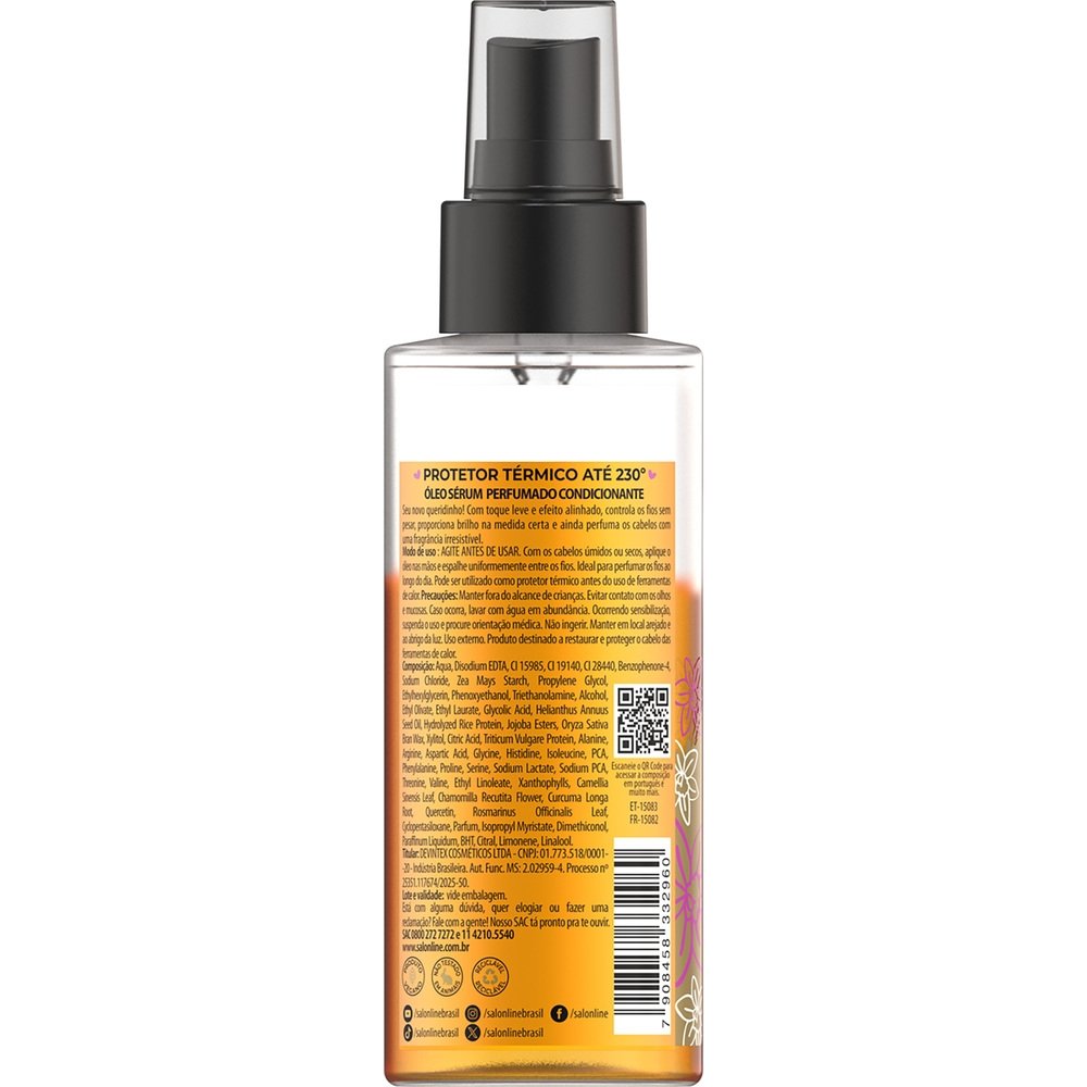 Óleo Salon Line Meu Liso Muito+Liso Vanilla Glow 120ml
