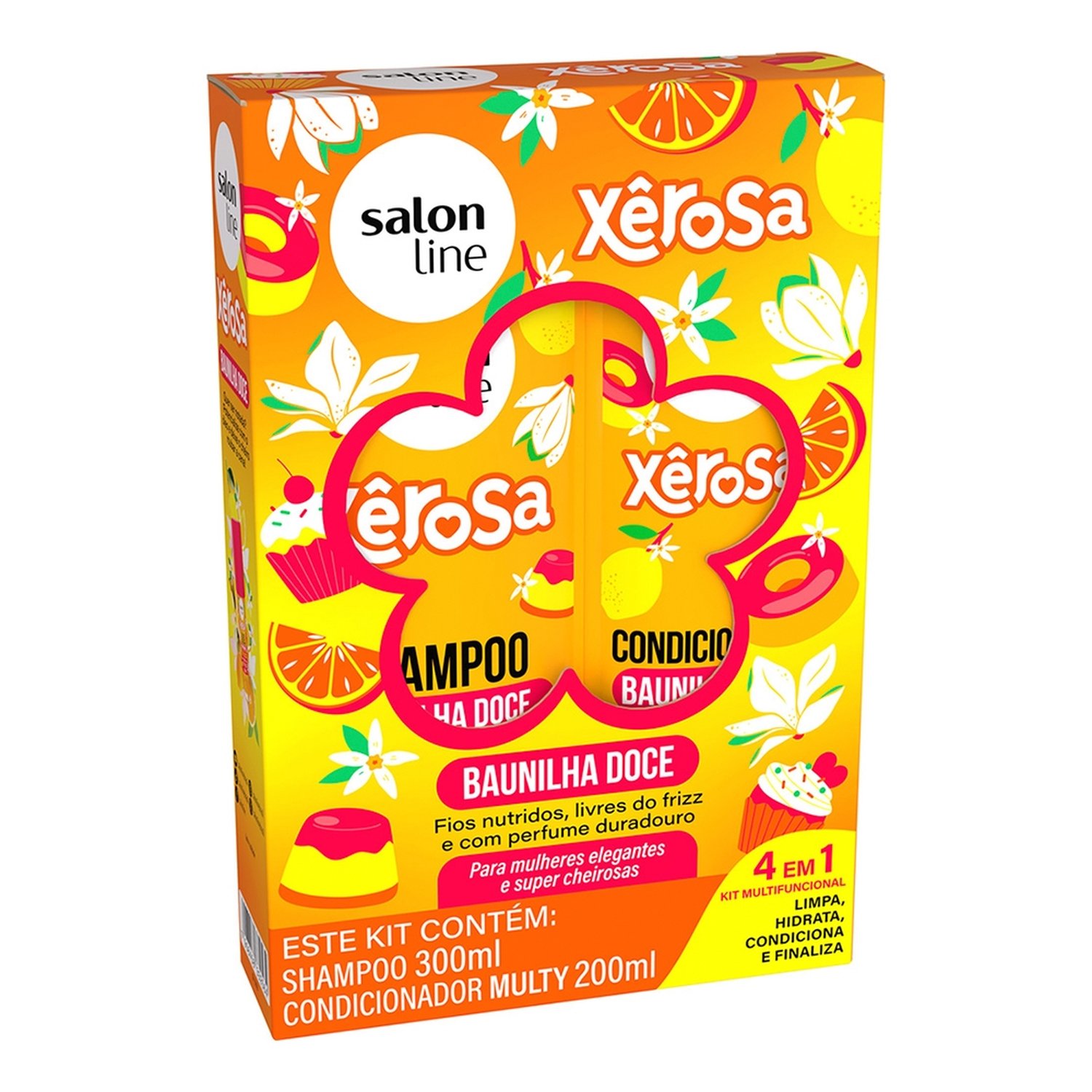 Shampoo 300ml + Condicionador Salon Line Xerosa Baunilha Doce 200ml