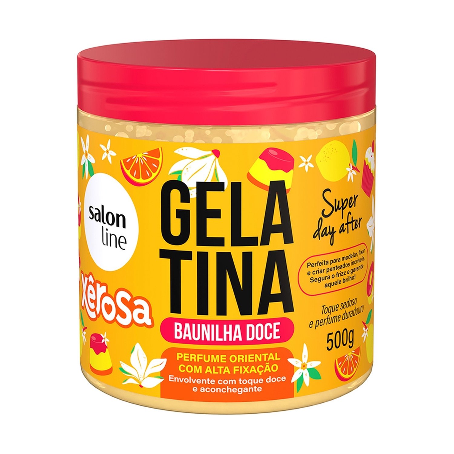 Gelatina Capilar Salon Line Xêrosa Baunilha Doce 500g