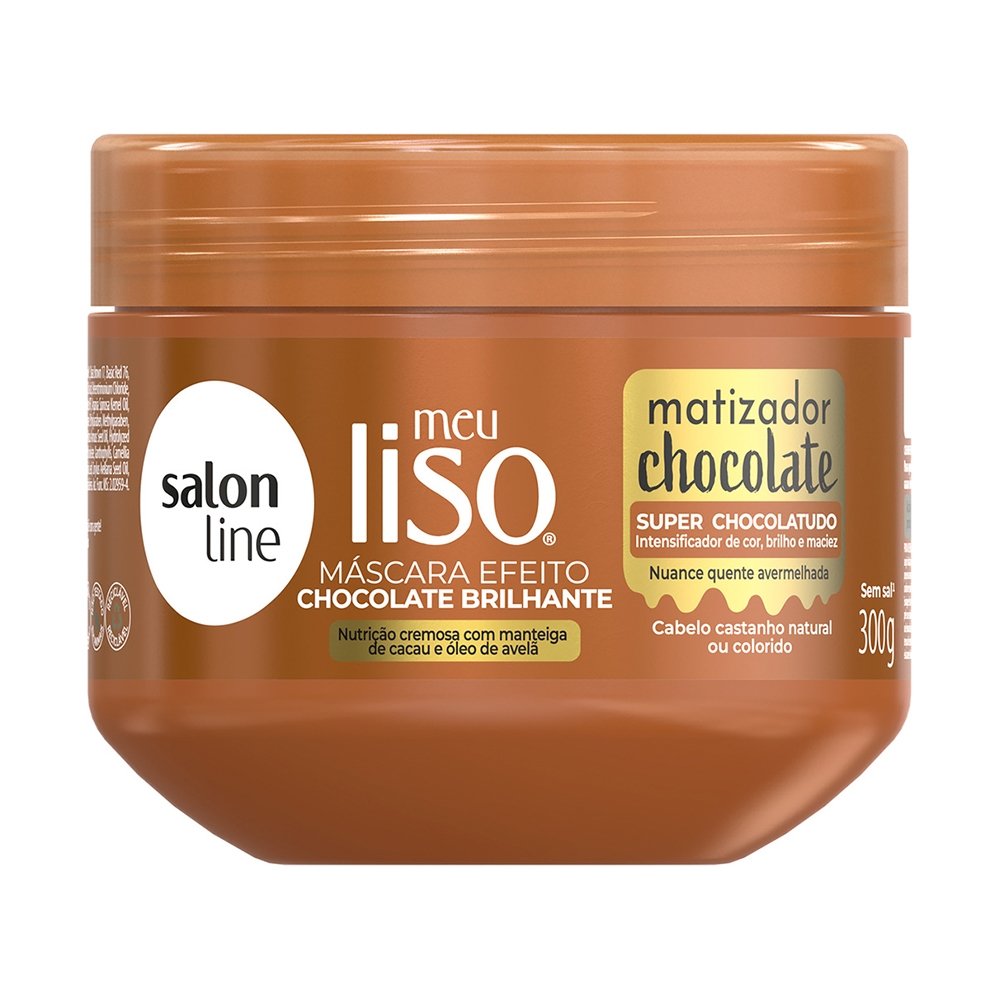 Máscara Capilar Salon Line Meu Liso Matizador Chocolate 300g