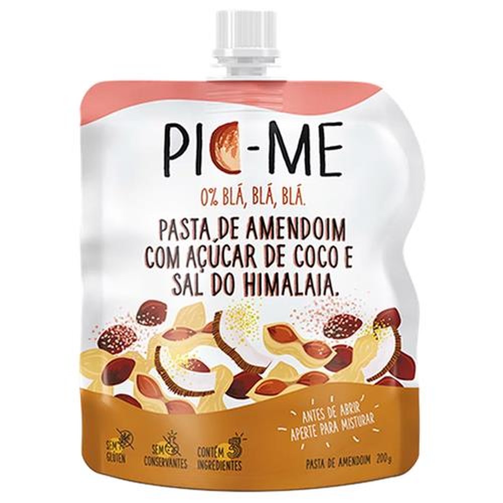 Pasta de Amendoim com Açúcar de Coco e Sal do Himalaia PIC-ME 200g