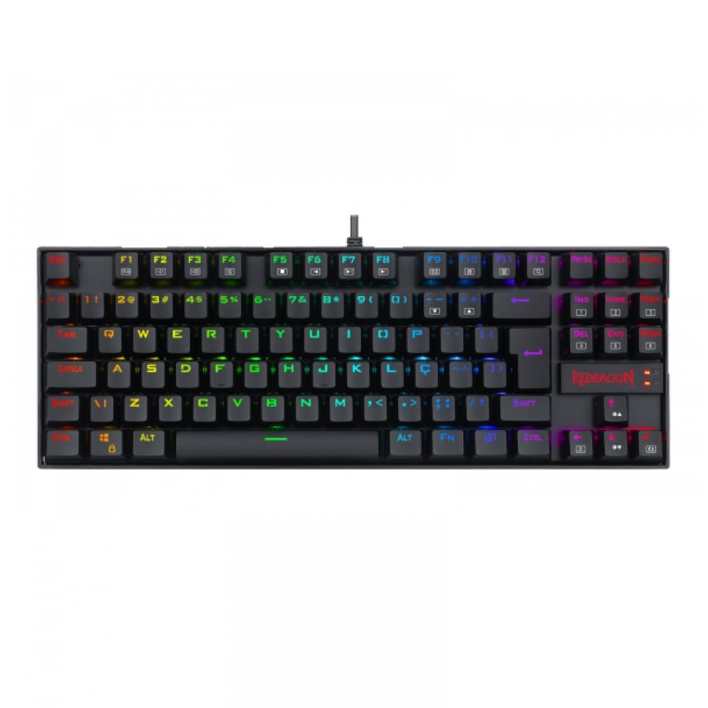 Teclado Gamer Kumara Pro Redragon K552rgb-Pro Switch Azul
