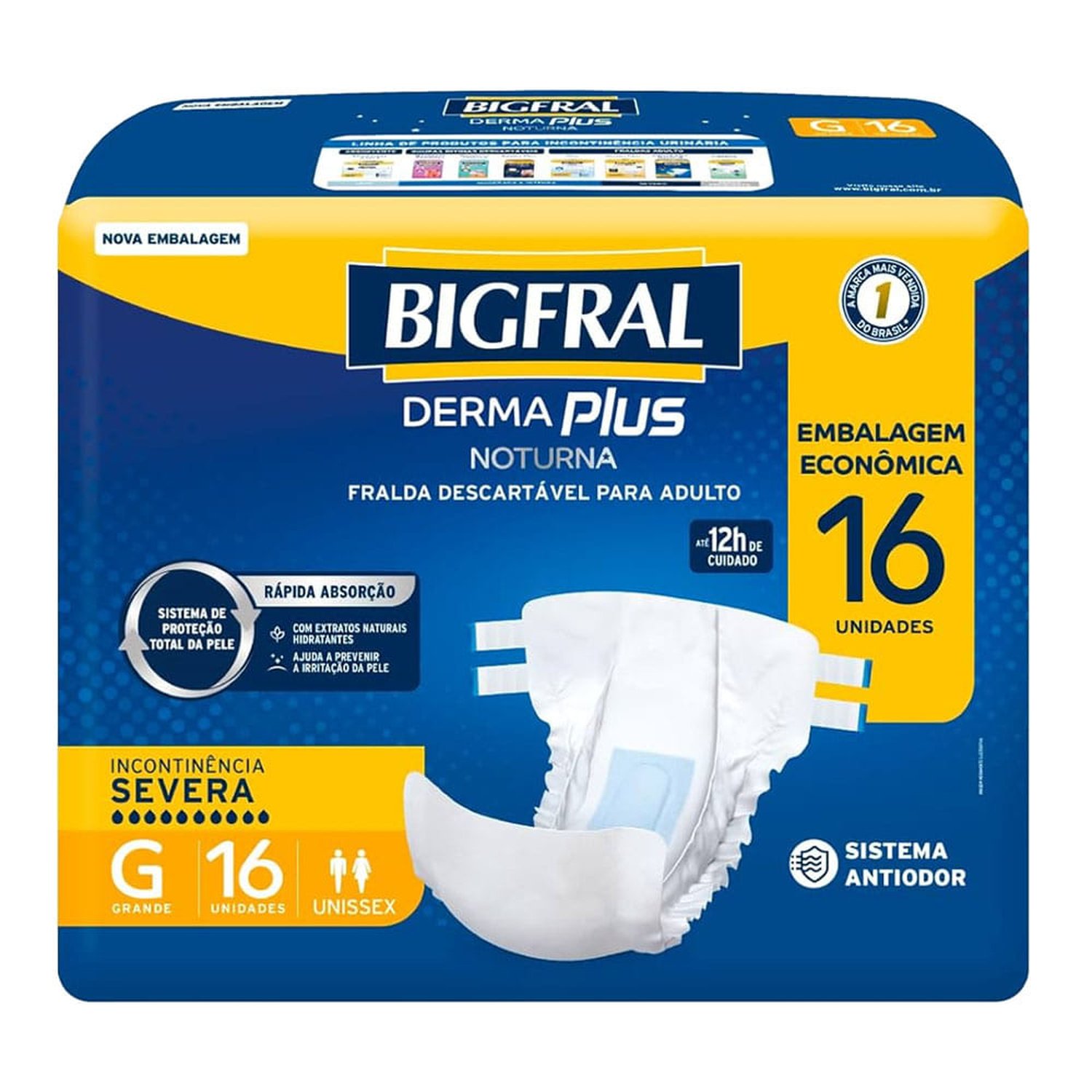 Bigfral Derma Plus Noturna Econ Gd 4X16un
